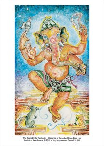 Blessings of Ganesha ~ Jane Adams ~ Sacred India Tarot